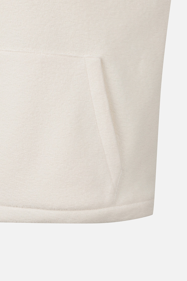 WOMEN KNIT MIX HOOD LONG SLEEVE PKWPW151301 WHITE 상품 이미지 1