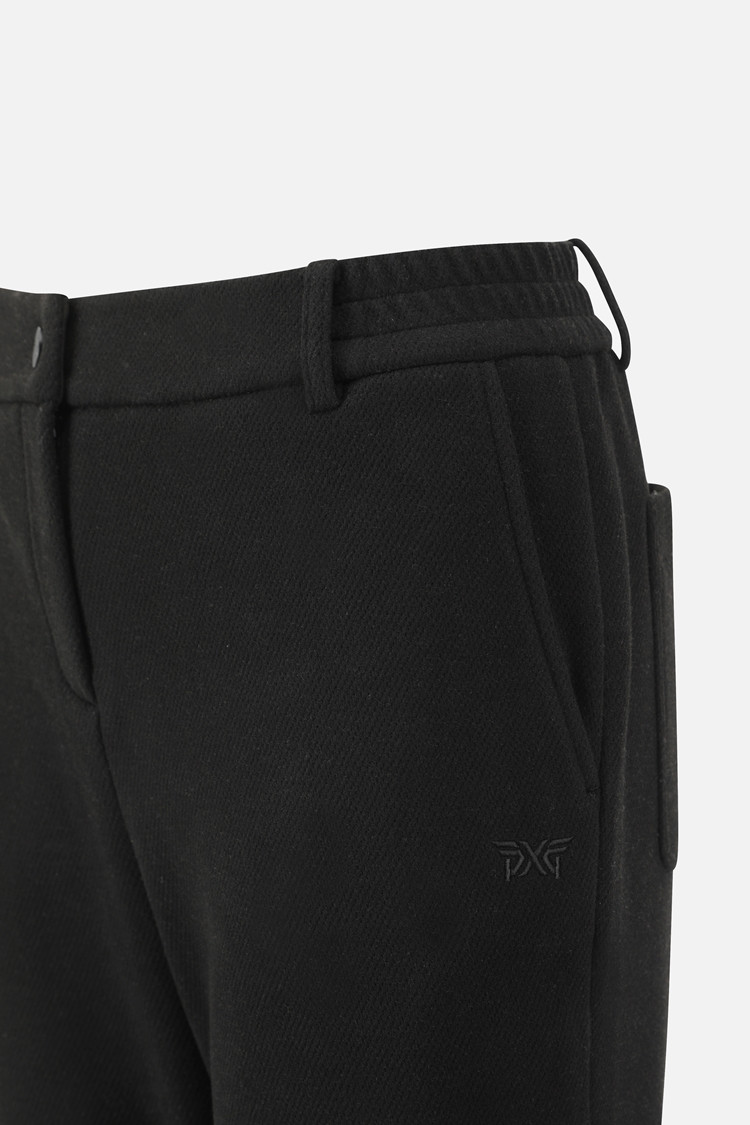 WOMEN BRUSHED JOGGER PANTS PKWPW511221 BLACK 상품 이미지 1