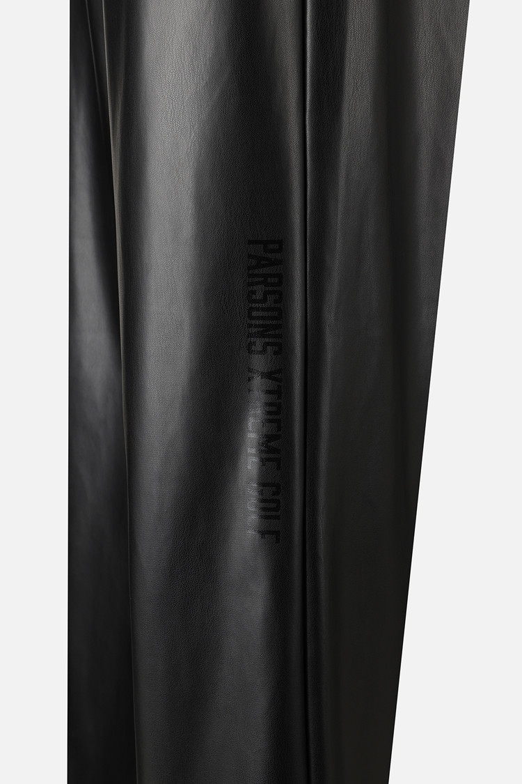 WOMEN LEATHER SET-UP PANTS PKWPW511521 BLACK 상품 이미지 1