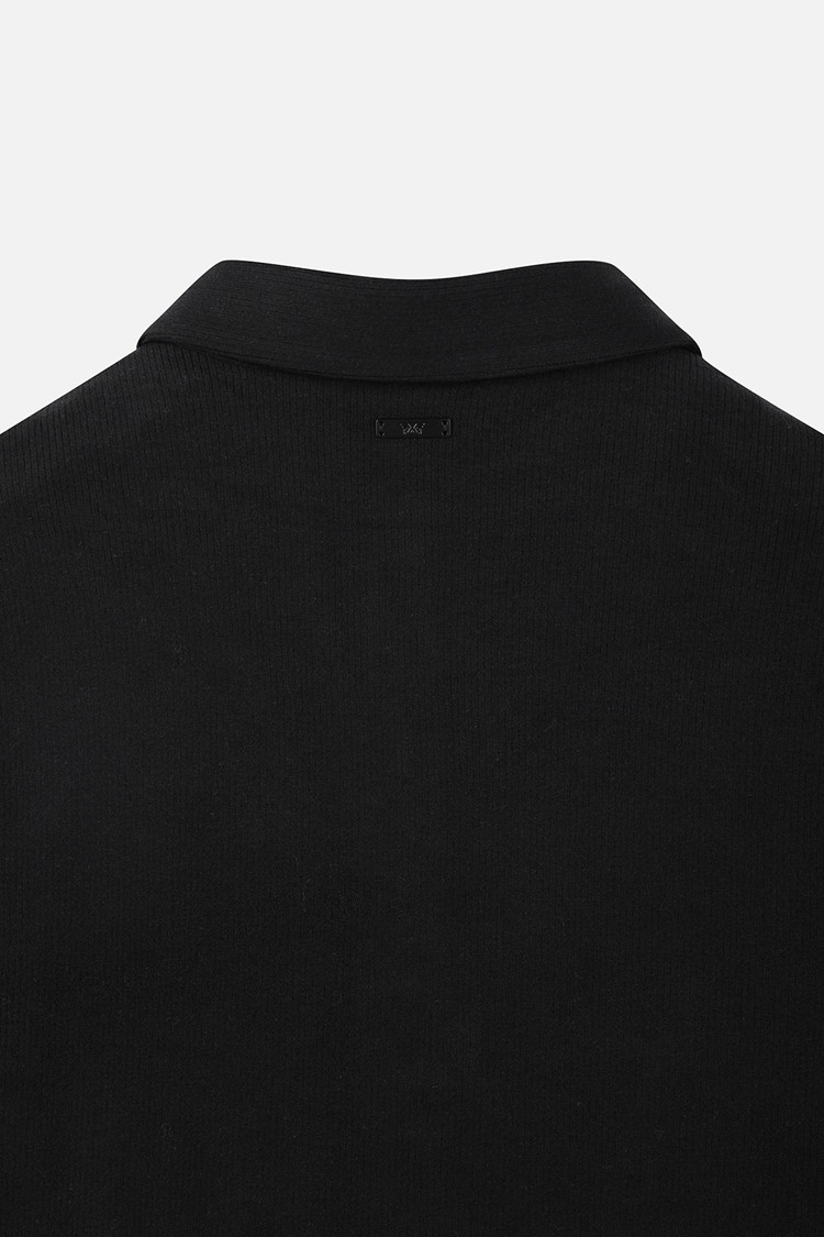 WOMEN TEXTURED LONG SLEEVE PKFPW211621 BLACK 상품 이미지5