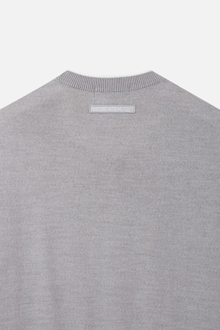 WOMEN TEXTURE MIX SWEATER PKFPW410412 M/GREY 상품 이미지 1