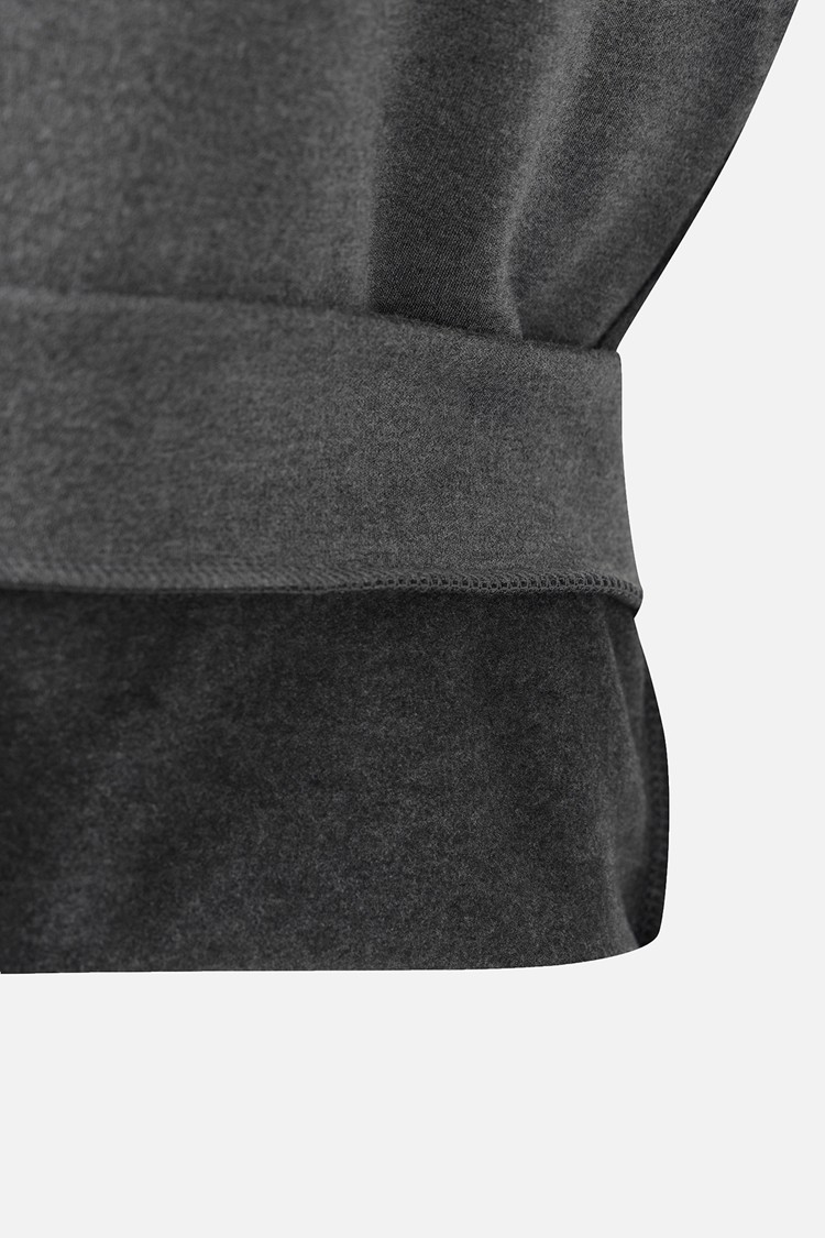 MEN RECON KNIT HYBRID COLLAR LONG SLEEVE PKWCM211412 M/GREY 상품 이미지 1