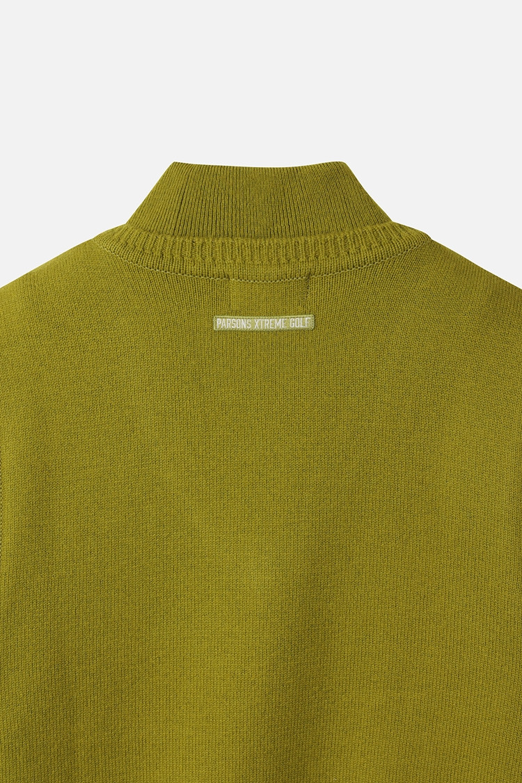 WOMEN DOUBLE-COLLAR SWEATER PKWCW411408 MOSS GREEN 상품 이미지 1