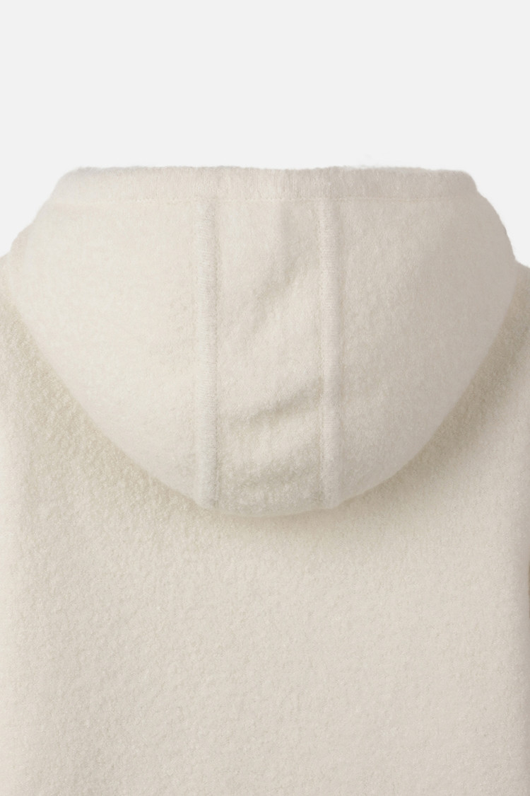 WOMEN ZIP-UP CARDIGAN PKWCW431601 WHITE 상품 이미지 1