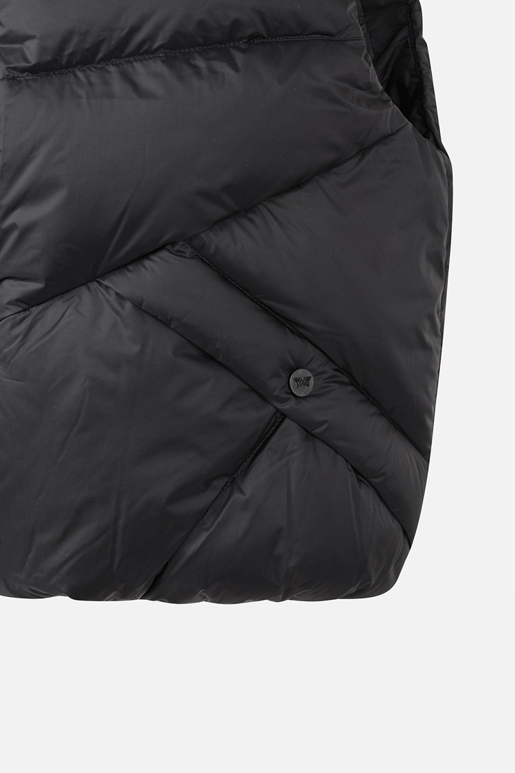 WOMEN BIG COLLAR DOWN VEST PKWCW641321 BLACK 상품 이미지 1