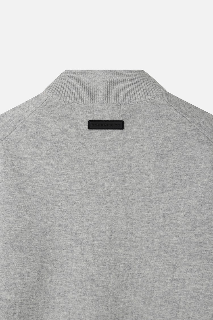 MEN GEN-X CASHEMRE BLEND SET HALF-ZIP SWEATER PKWPM411711 L/GREY 상품 이미지 1