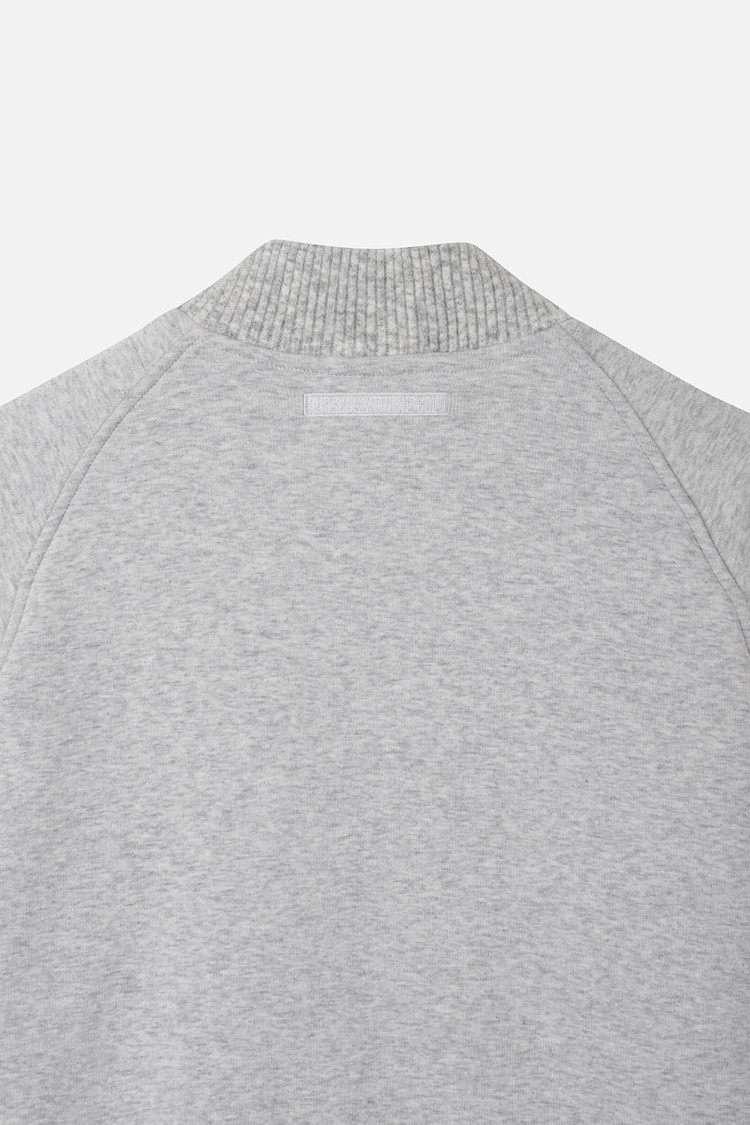 WOMEN KNIT MIX HIGH NECK LONG SLEEVE PKWPW111212 M/GREY 상품 이미지 1