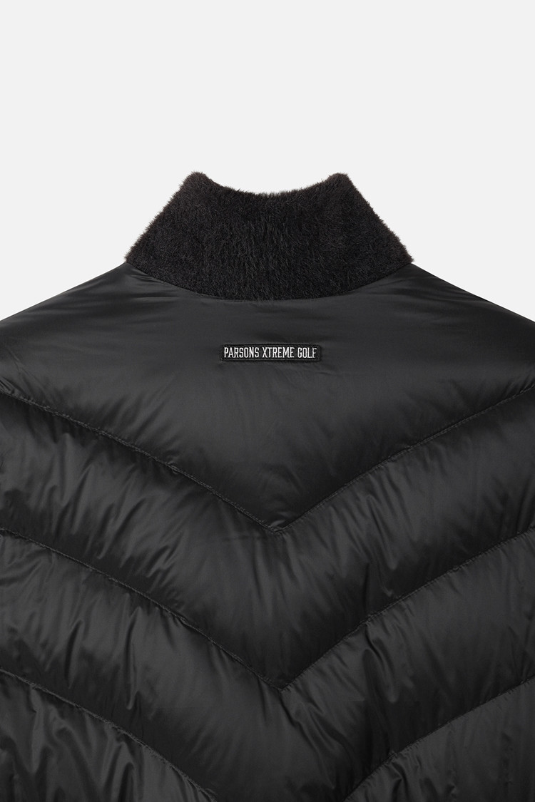 WOMEN KNIT HYBRID DOWN JACKET PKWPW631221 BLACK 상품 이미지 1