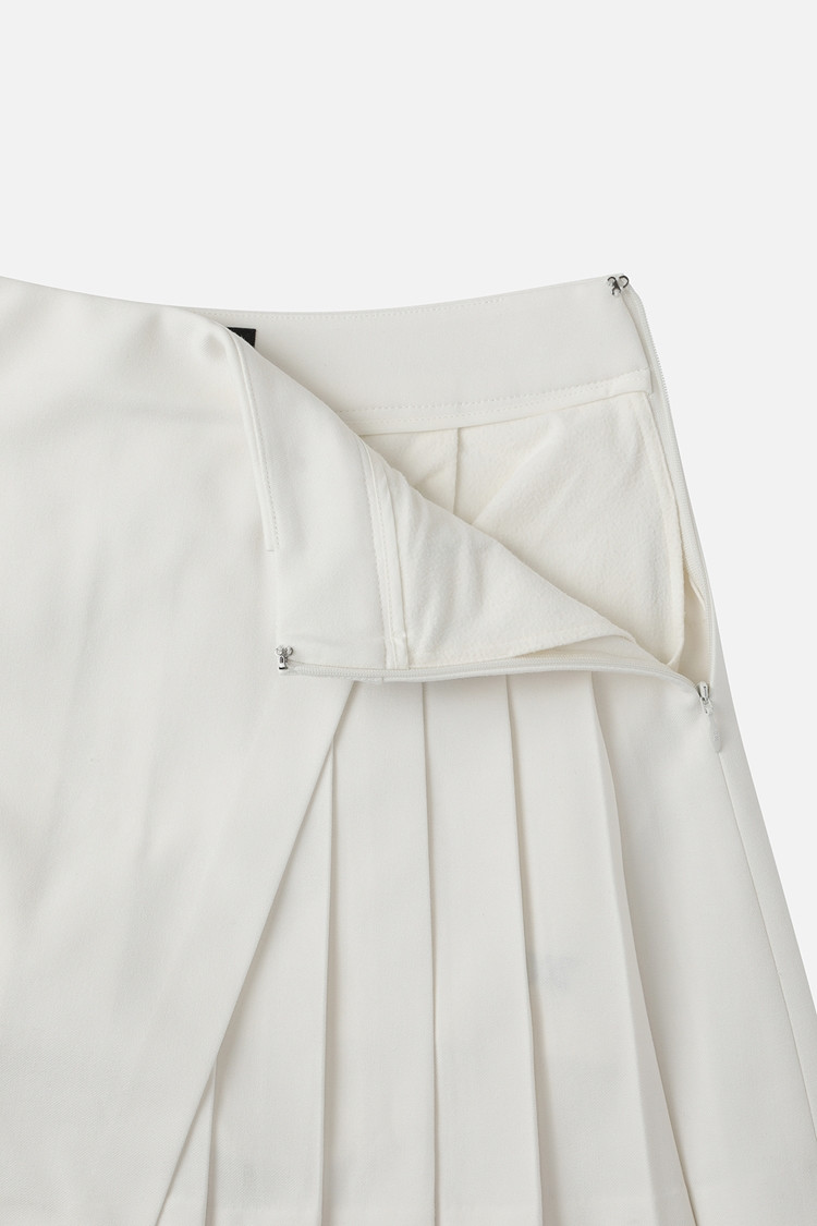 WOMEN WRAP SKIRT PKFPW560801 WHITE 상품 이미지 1