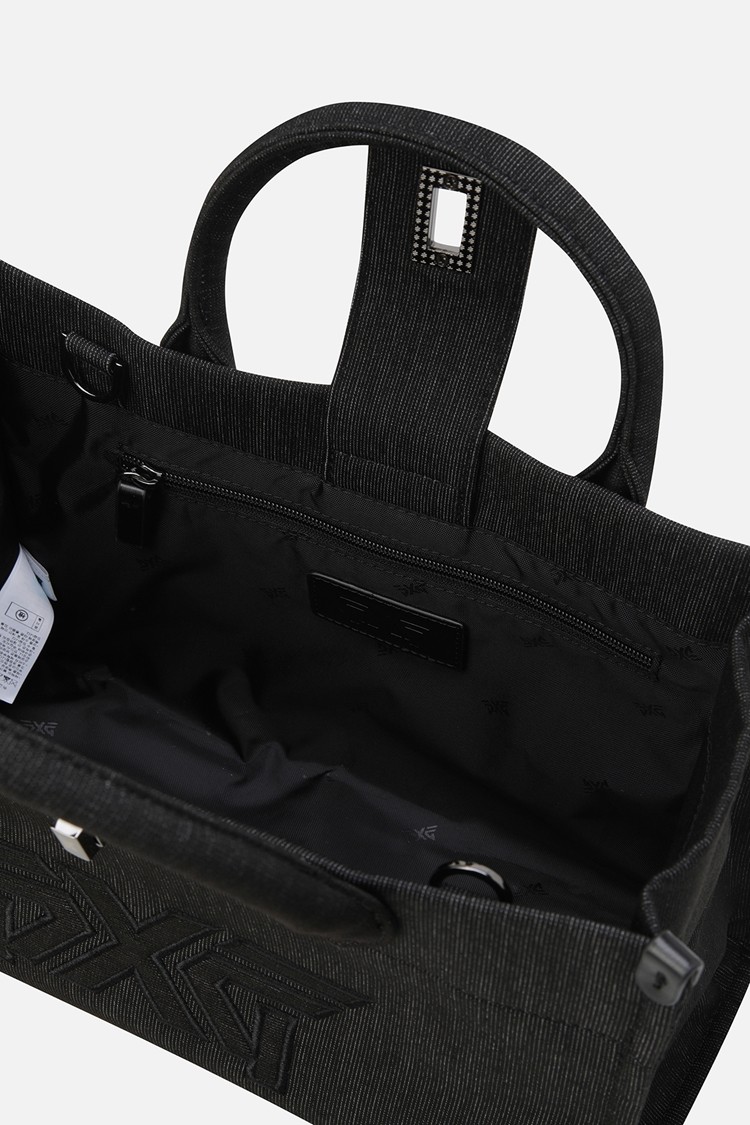 WOMEN TURN-LOCK SQUARE BAG PKFPW840921 BLACK 상품 이미지 1