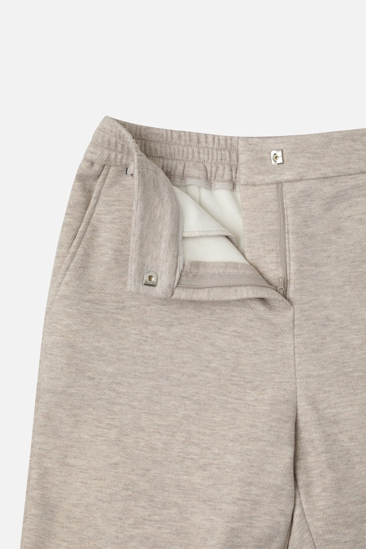 WOMEN BRUSHED JOGGER PANTS PKWPW511205 BEIGE 상품 이미지 1