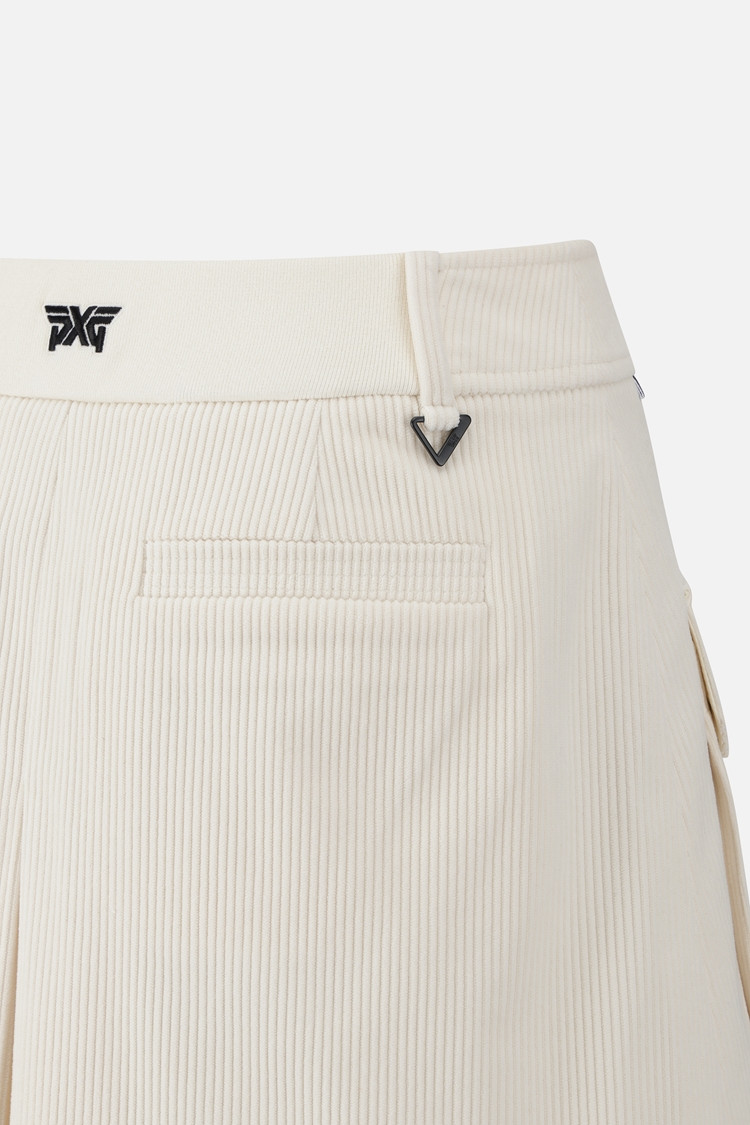 WOMEN CORDUROY SKIRT PKFCW560501 WHITE 상품 이미지7