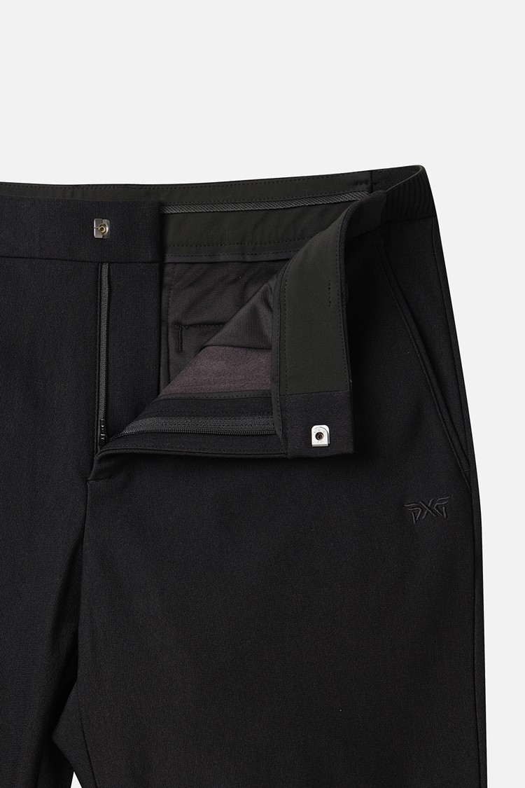 MEN BRUSHED TWO-TONE STANDARD FIT PANTS PKWPM511421 BLACK 상품 이미지 1