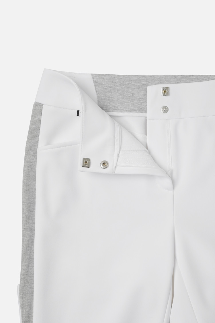 WOMEN BONDED SLIM BOOTCUT PANTS PKWPW511101 WHITE 상품 이미지 1