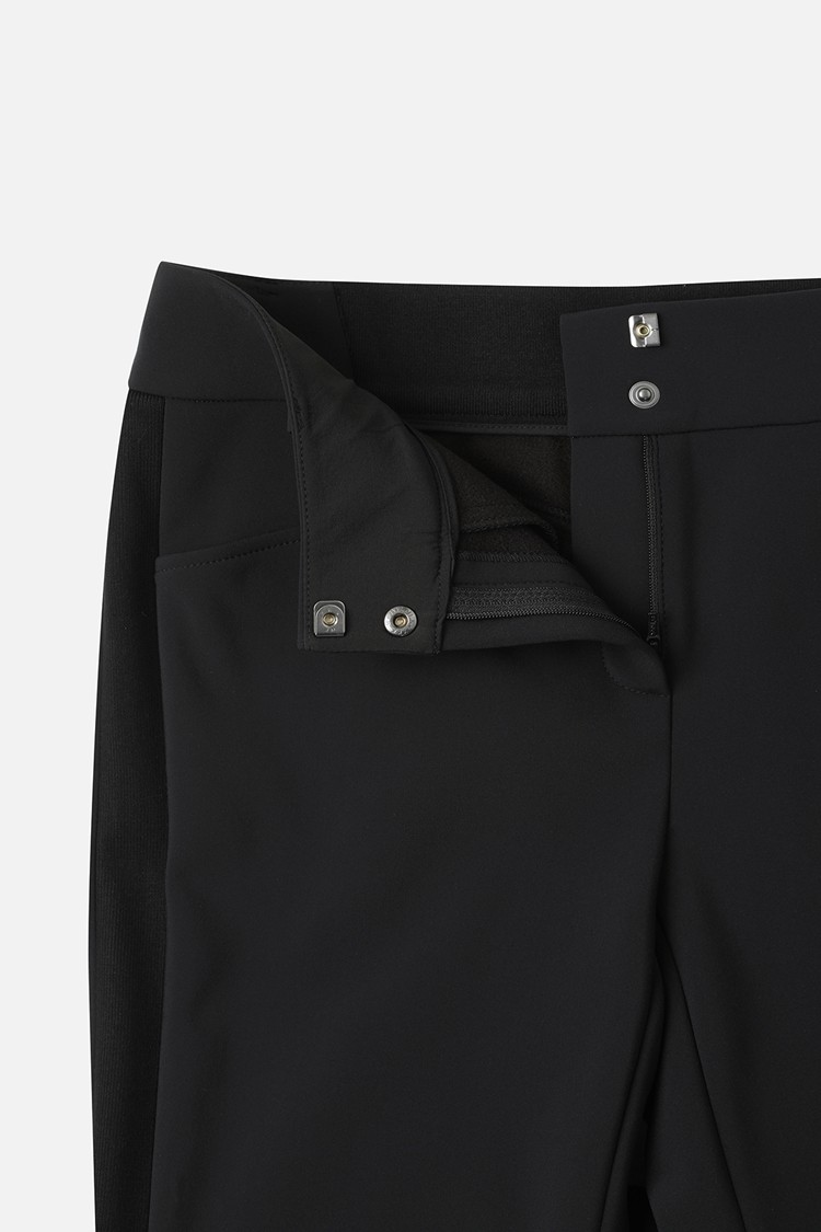 WOMEN BONDED SLIM BOOTCUT PANTS PKWPW511121 BLACK 상품 이미지 1