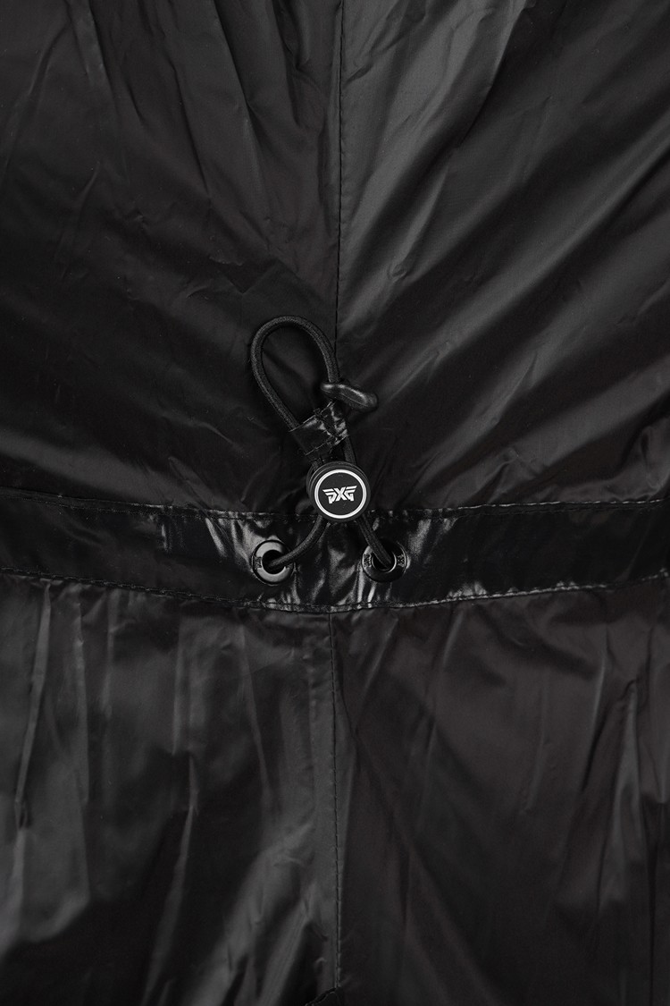 WOMEN FUR TRIM SHORT-SLEEVE DOWN JACKET PKWPW631521 BLACK 상품 이미지 1