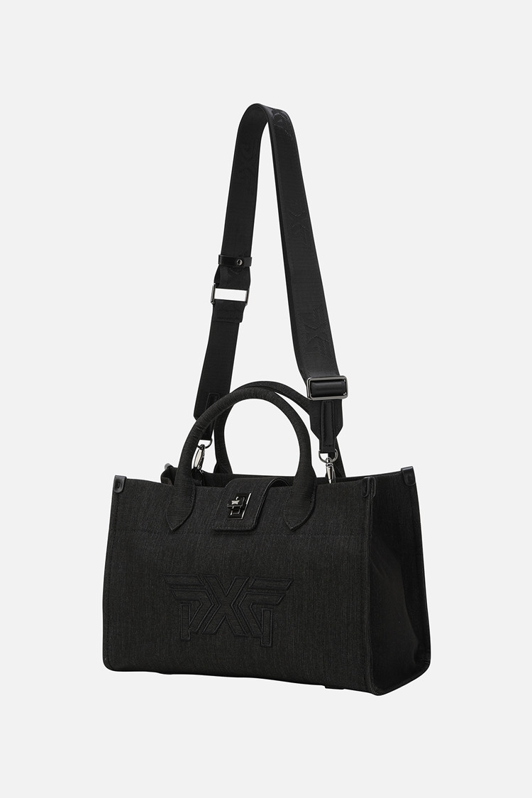 WOMEN TURN-LOCK SQUARE BAG PKFPW840921 BLACK 상품 이미지 1