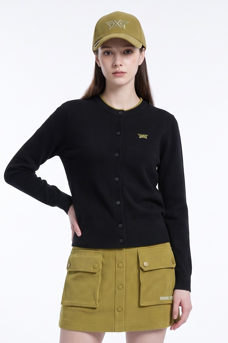 WOMEN CASHMERE CARDIGAN PKFCW430821 BLACK 상품 이미지 1