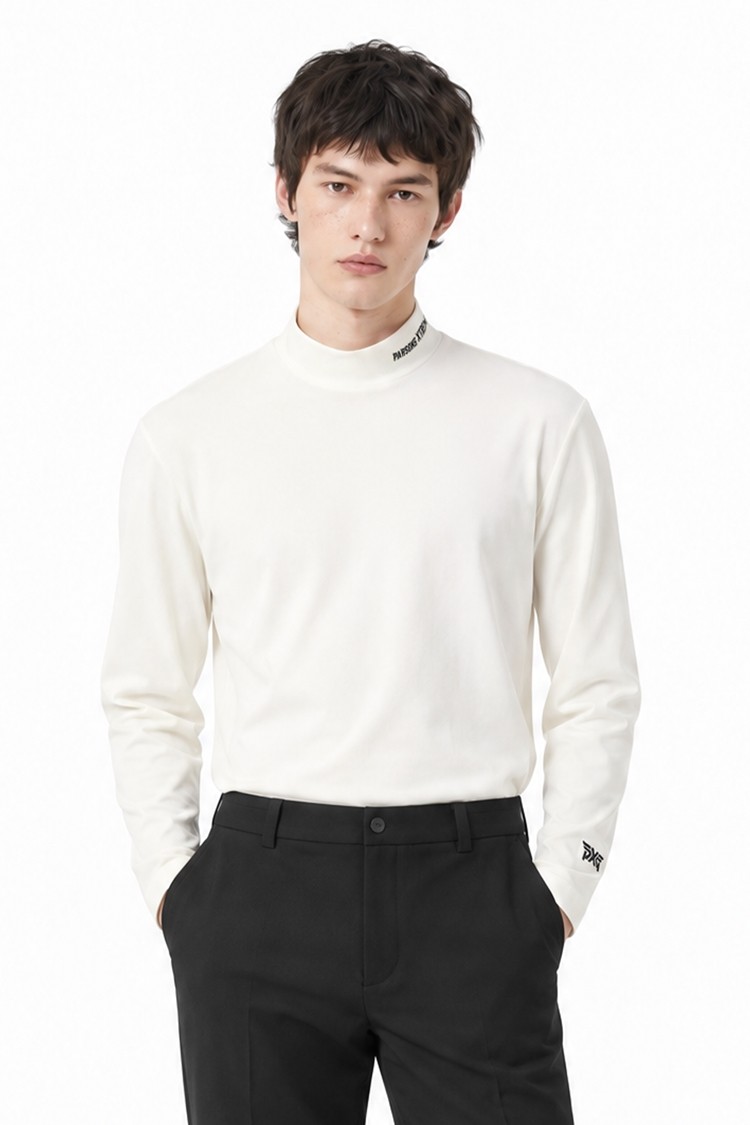 MEN BRUSHED BASELAYER LONG SLEEVE PKFPM111201 WHITE 상품 이미지 1