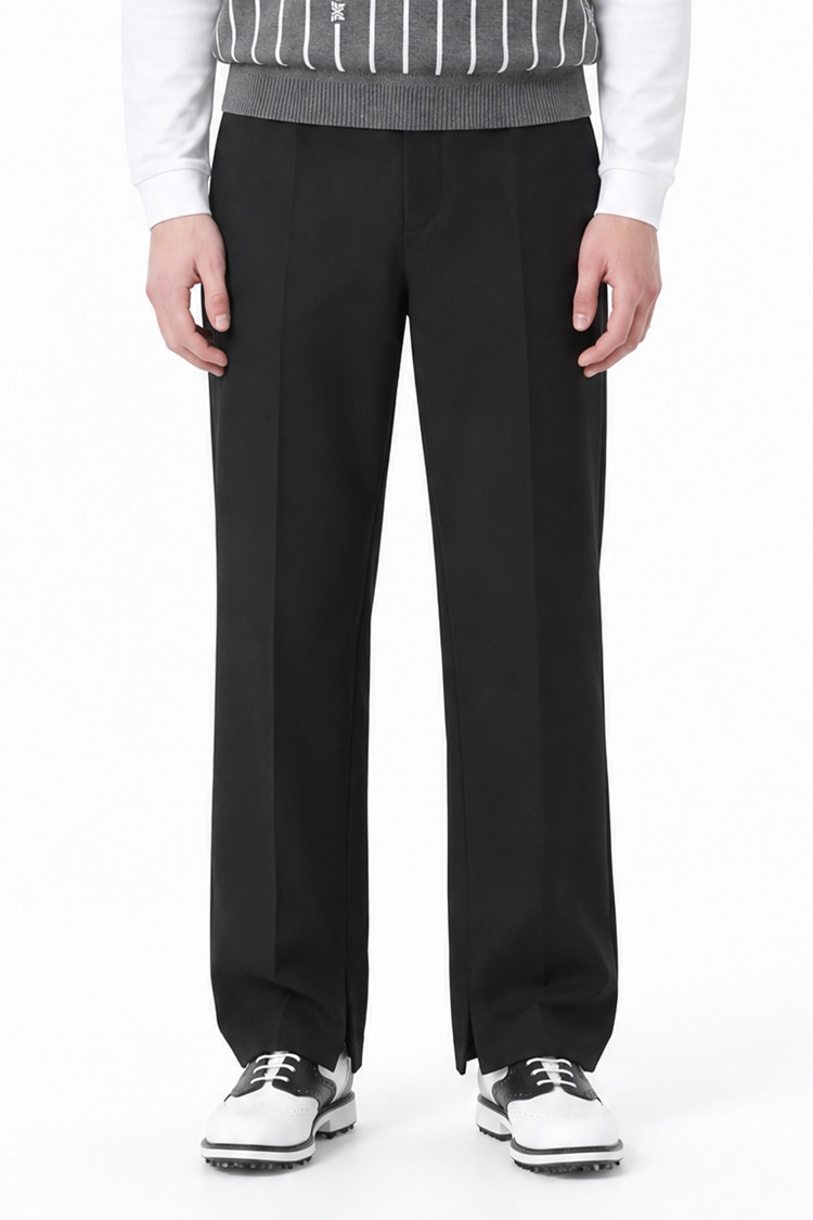 MEN WIDE FIT PANTS PKFPM510421 BLACK 상품 이미지 1
