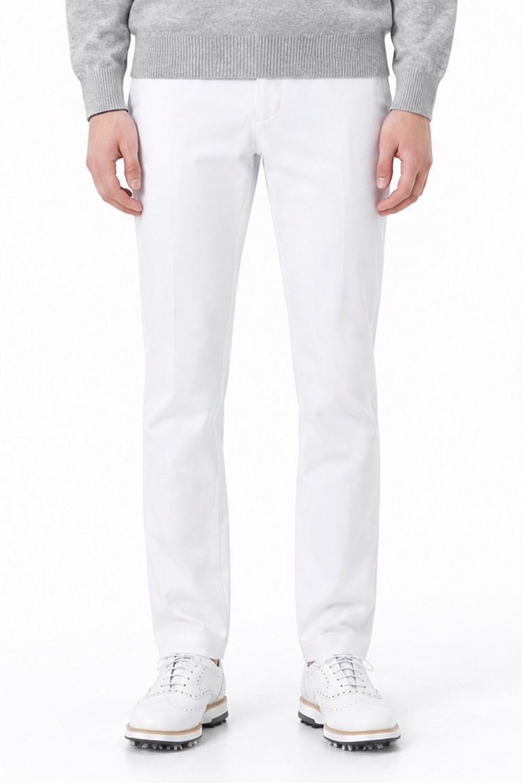 MEN ESSENTIAL SLIM FIT PANTS PKFPM510501 WHITE 상품 이미지 1