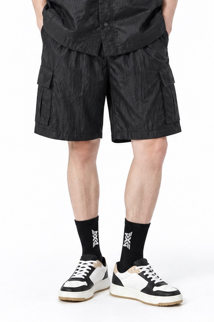 MEN SHORT PANTS PKFPM520121 BLACK 상품 이미지 1