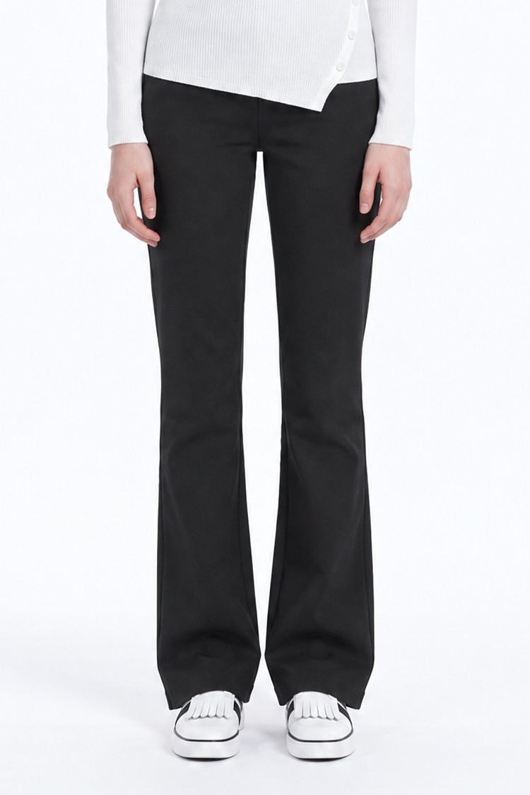 WOMEN HIP UP BOOTCUT PANTS PKFPW510321 BLACK 상품 이미지 1