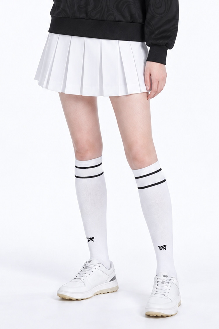 WOMEN PLEATED SKIRT PKFPW560101 WHITE 상품 이미지 1
