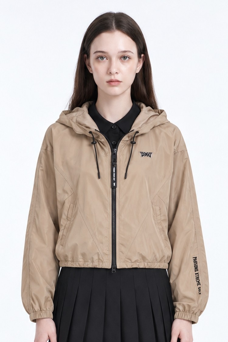 WOMEN ESHORT SLEEVEENTIAL HOOD JACKET PKFPW610205 BEIGE 상품 이미지0