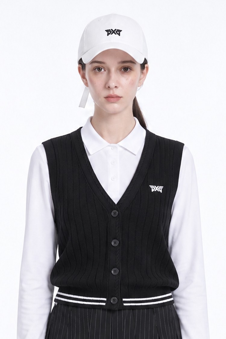 WOMEN BASIC RIBBON CAP PKFPW850701 WHITE 상품 이미지0