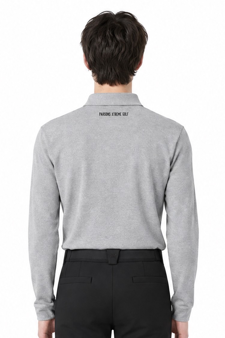 MEN ESSENTITAL BRUSHED COLLAR LONG SLEEVE PKFCM211112 M/GREY 상품 이미지 1
