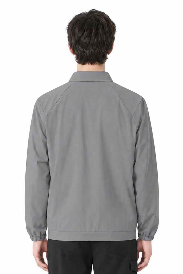 MEN WOVEN COLLAR LONG SLEEVE PKFPM210713 D/GREY 상품 이미지1