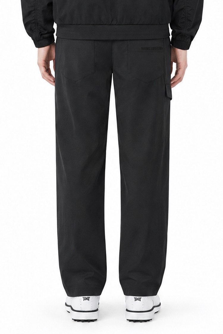 MEN SEMI-TAPERED FIT PANTS PKFPM510321 BLACK 상품 이미지 1