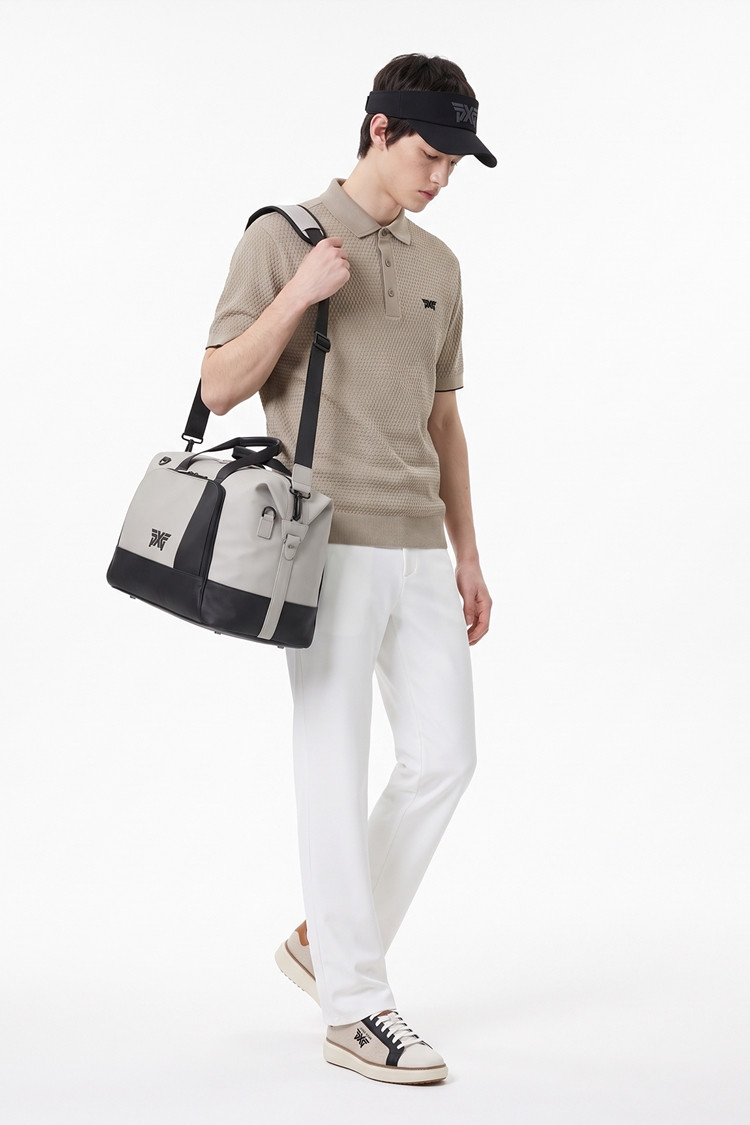 BLOCK TRIM BOSTON BAG PKFPU830205 BEIGE 상품 이미지 1