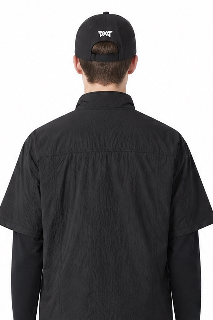 DIAGONAL LOGO PERFORMANCE CAP PKFPU850721 BLACK 상품 이미지 1