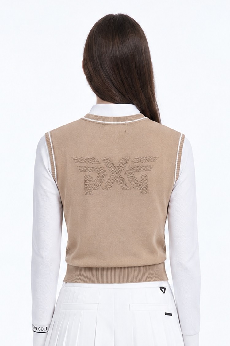 WOMEN BASIC SWEATER VEST PKFPW420305 BEIGE 상품 이미지 1