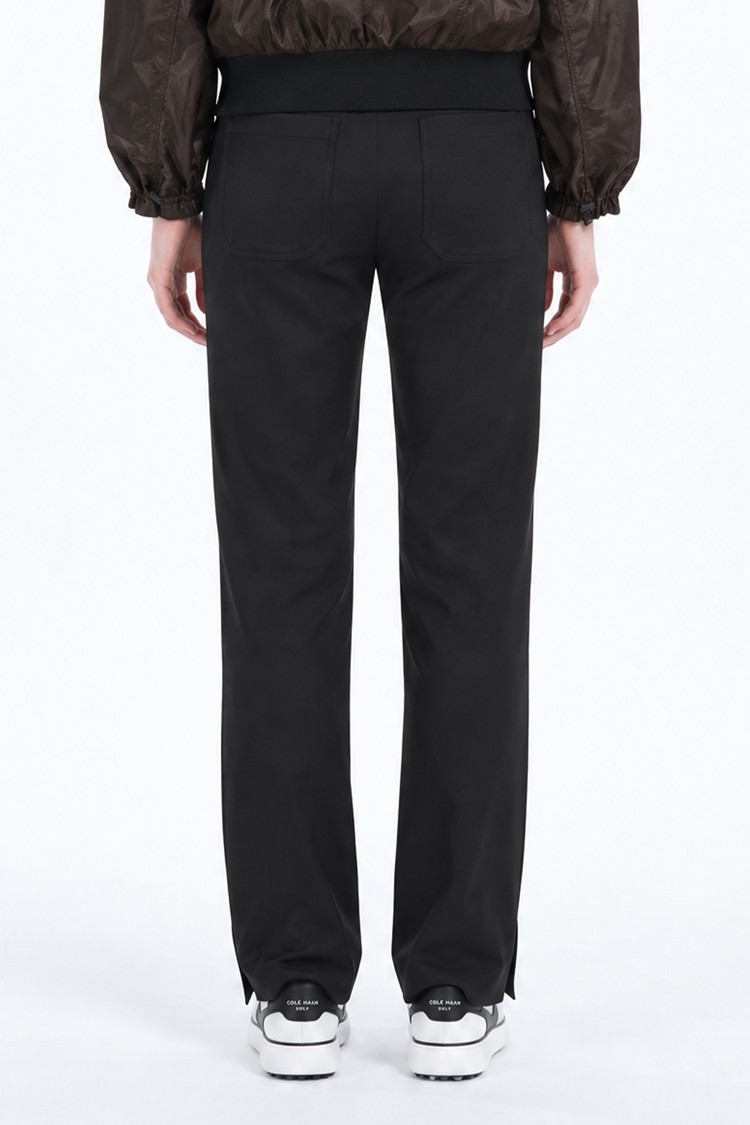 WOMEN SLIM FIT PANTS PKFPW510221 BLACK 상품 이미지 1