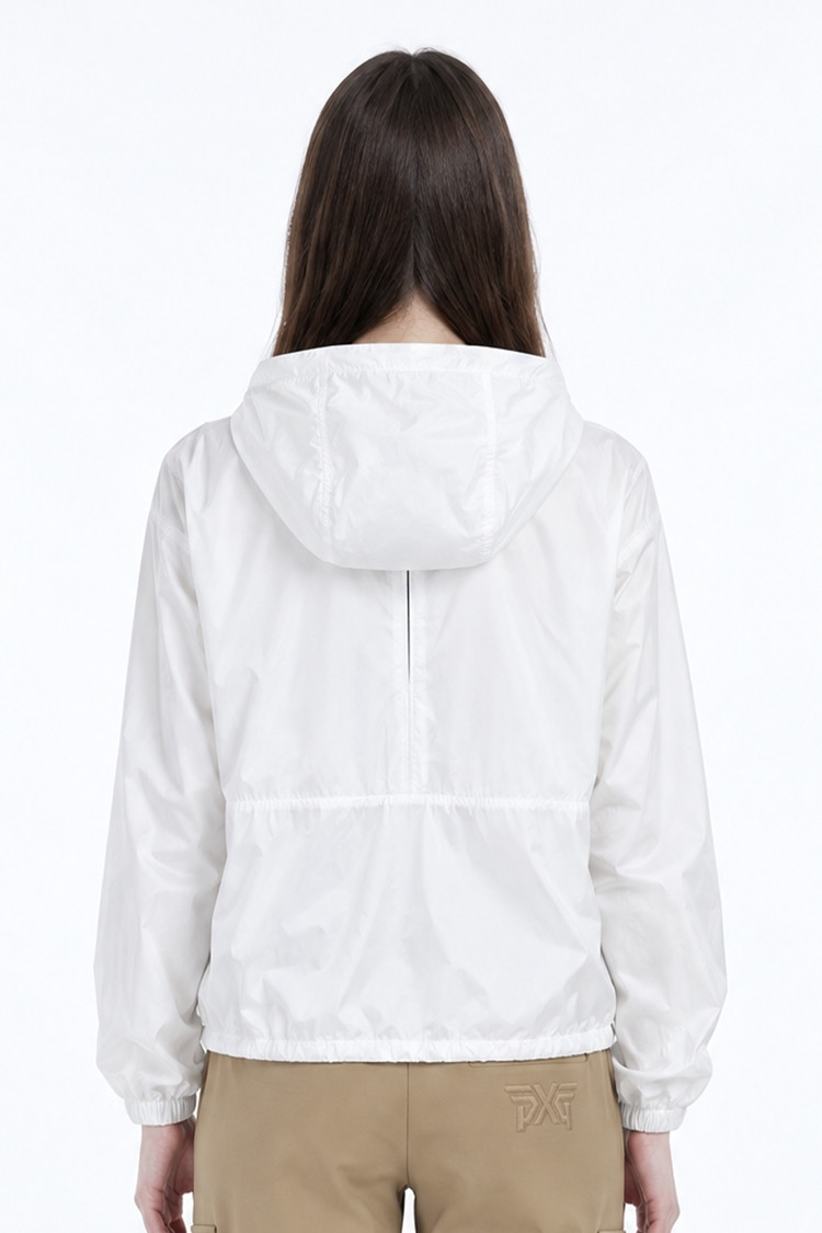 WOMEN ESSENTIAL HOOD JK PKFPW610201 WHITE 상품 이미지1