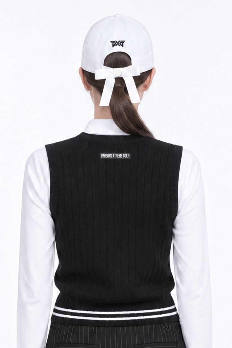 WOMEN BASIC RIBBON CAP PKFPW850701 WHITE 상품 이미지1