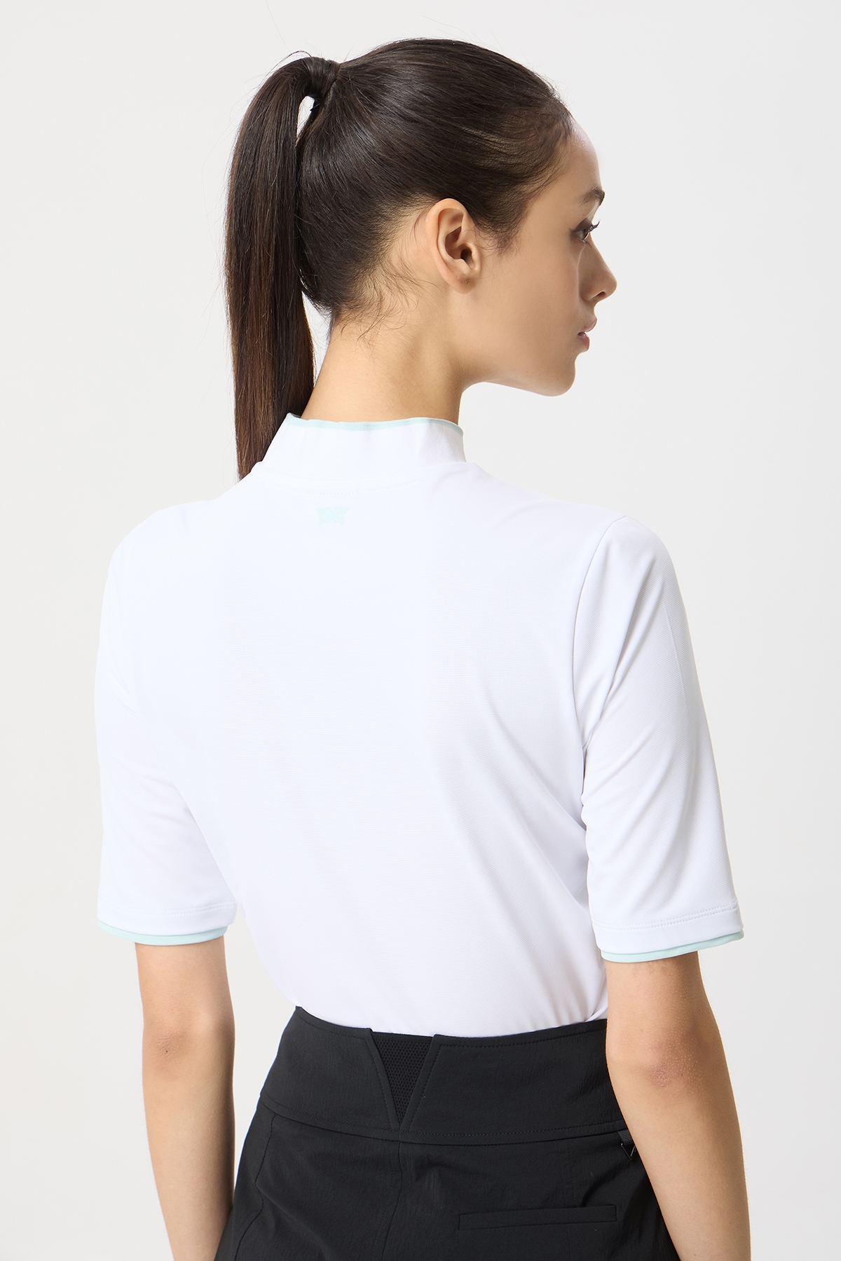 【PXG】WOMENS SUMMER MOCK NECK SHIRRING SHORT-SLEEVE PXG - Parsons Xtreme Golf