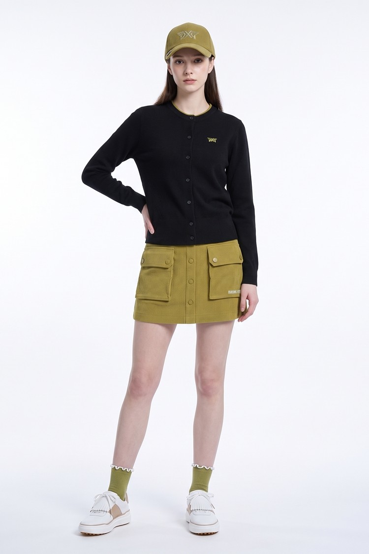WOMEN CASHMERE CARDIGAN PKFCW430821 BLACK 상품 이미지 1