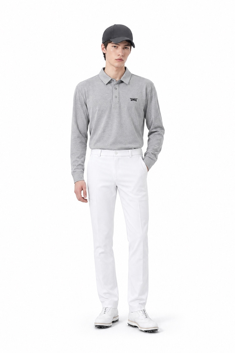 MEN ESSENTIAL SLIM FIT PANTS PKFPM510501 WHITE 상품 이미지 1