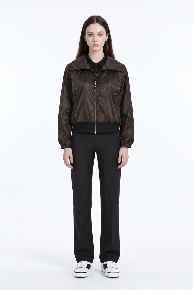 WOMEN SLIM FIT PANTS PKFPW510221 BLACK 상품 이미지 1
