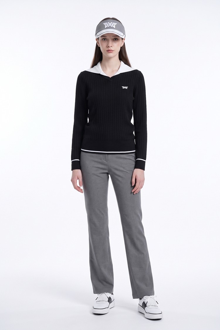 WOMEN BOOTCUT PANTS PKFPW510412 M/GREY 상품 이미지 1