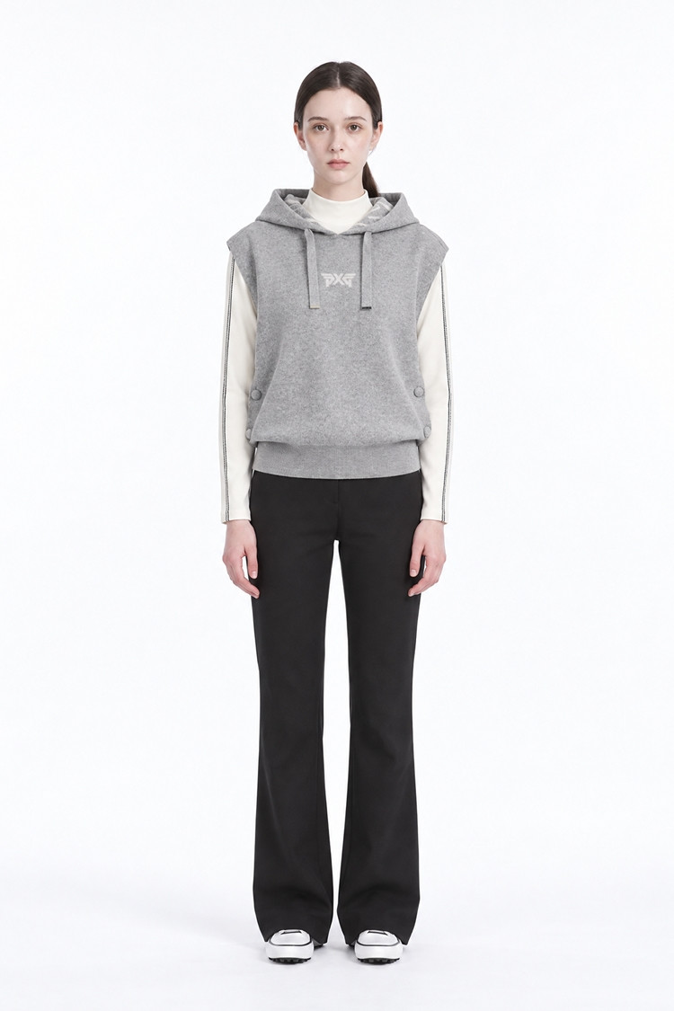 WOMEN BOOTCUT PANTS PKFPW510421 BLACK 상품 이미지 1