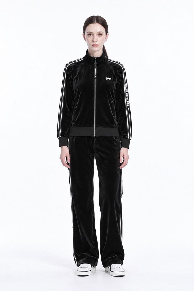 WOMEN JERSEY SET-UP PANTS PKFPW510621 BLACK 상품 이미지 1