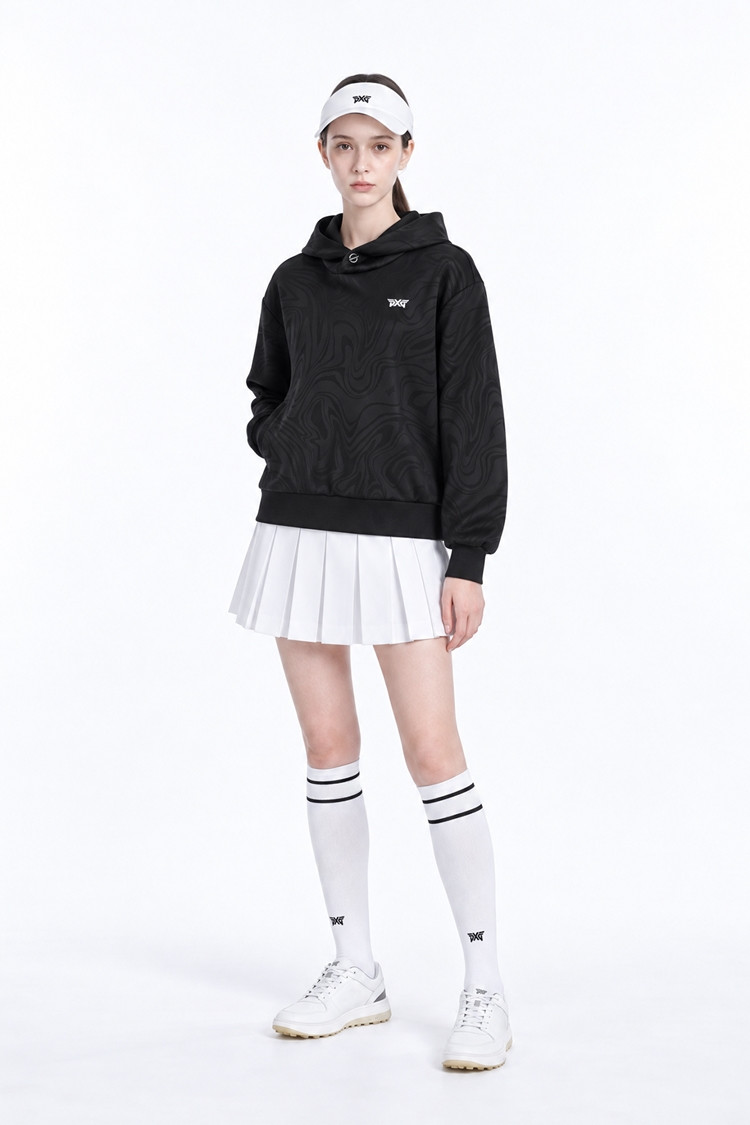 WOMEN PLEATED SKIRT PKFPW560101 WHITE 상품 이미지 1