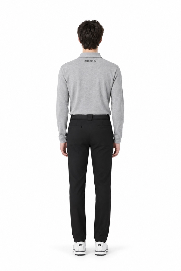 MEN ESSENTITAL BRUSHED COLLAR LONG SLEEVE PKFCM211112 M/GREY 상품 이미지 1