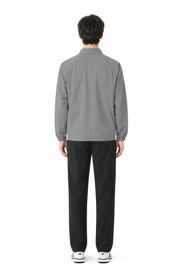 MEN WOVEN COLLAR LONG SLEEVE PKFPM210713 D/GREY 상품 이미지3