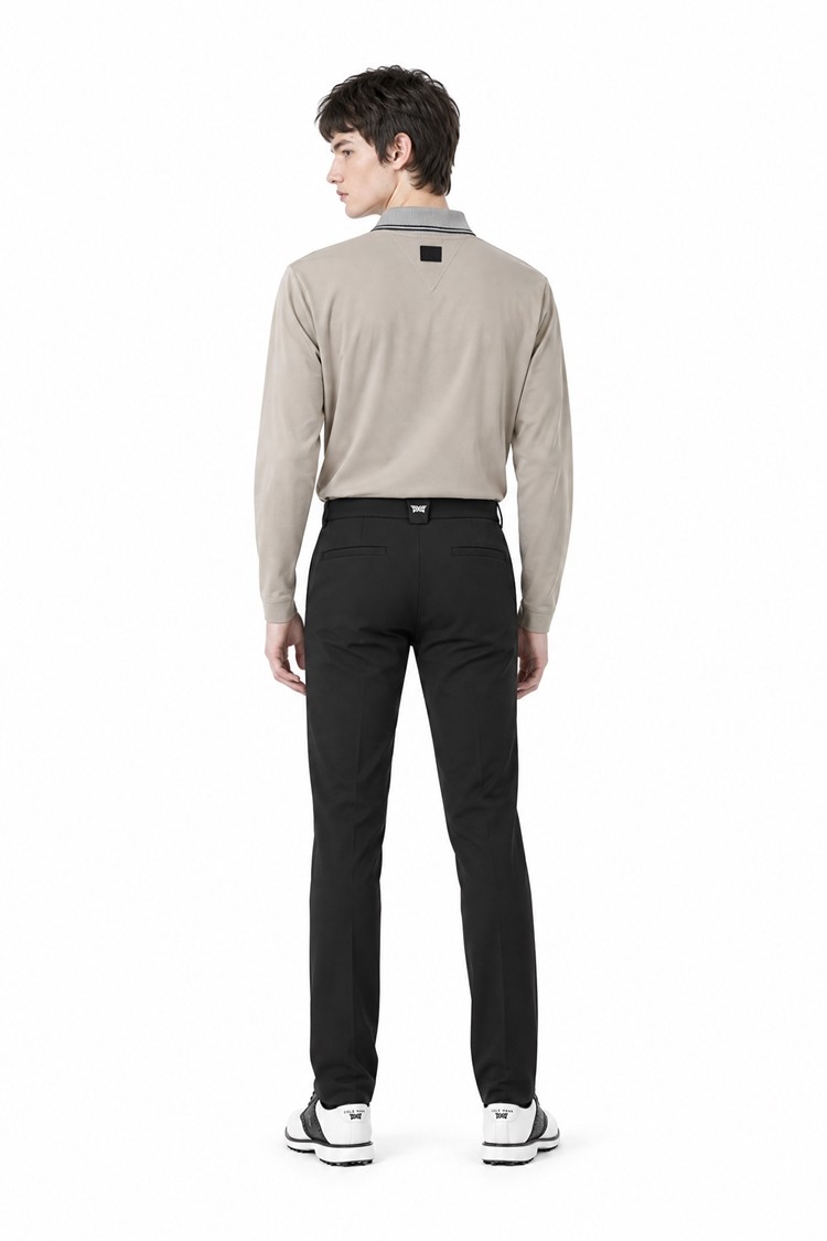 MEN KNITTED NECK COLLAR LONG SLEEVE PKFPM210905 BEIGE 상품 이미지 1
